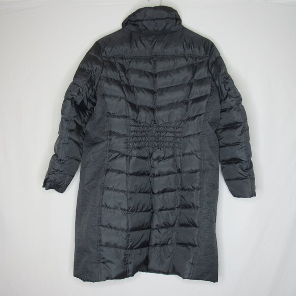Michael Kors Dark Gray Long Goose Down Puffer Parka Winter Coat Women's Plus 0X - Picture 8 of 9